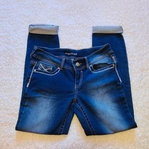 Maurices Cuffed Faded Jeans